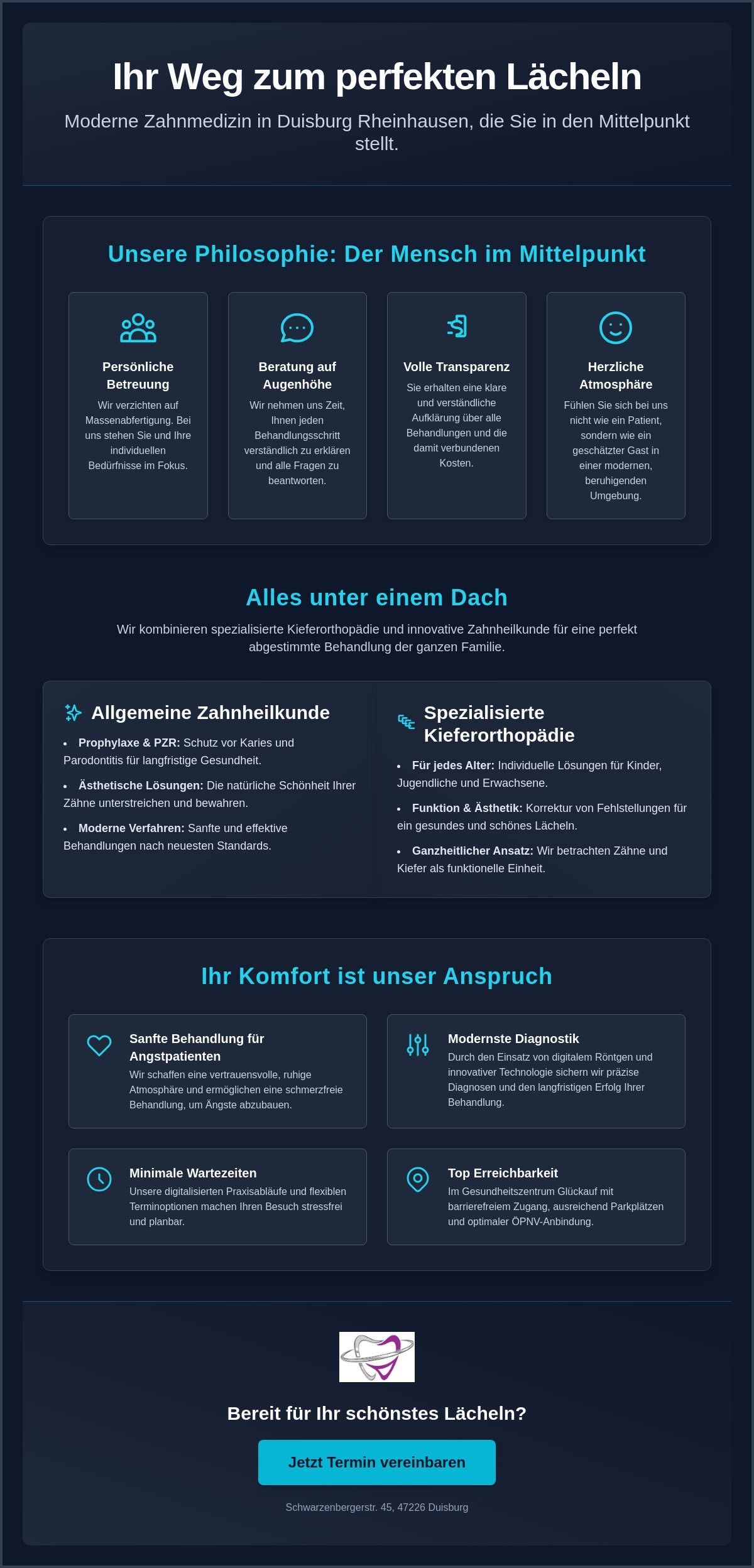 Zahnarzt Duisburg Rheinhausen: Ihre Experten für Zahnheilkunde & Kieferorthopädie